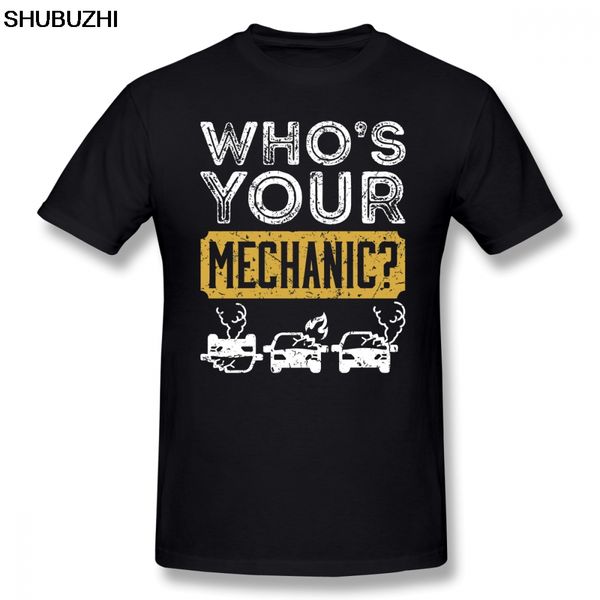 

mechanic t shirt who s your mechanic distressed design auto repair gifts t-shirt cotton print tee shirt tshirt