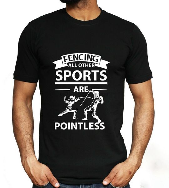 

fencing sport funny t-shirt sword combat training mens fashion gift s - xxl cotton tee shirt for youth middle-age the old