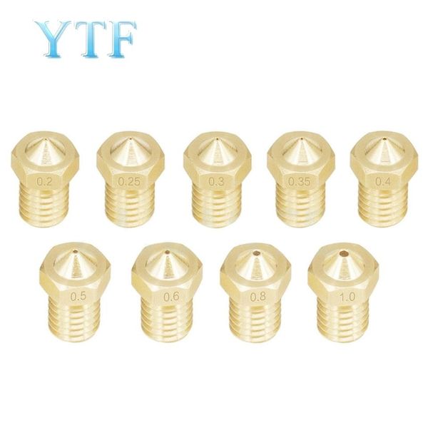 

computer & office 5pcs v5 v6 m6 threaded nozzle 0.2 0.25 0.3 0.4 0.5 0.6 0.8 1.0 for 1.75mm 3.0mm filamnet full