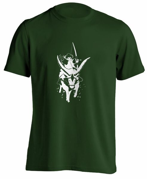 

princess mononoke ashitaka yakul deer hime anime manga t shirt tee for youth middle-age the old tee shirt