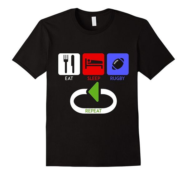 

rugbing t-shirt - eat, sleep, rugbing, repeat men tees 2017 summer fashion print cotton tee gray style