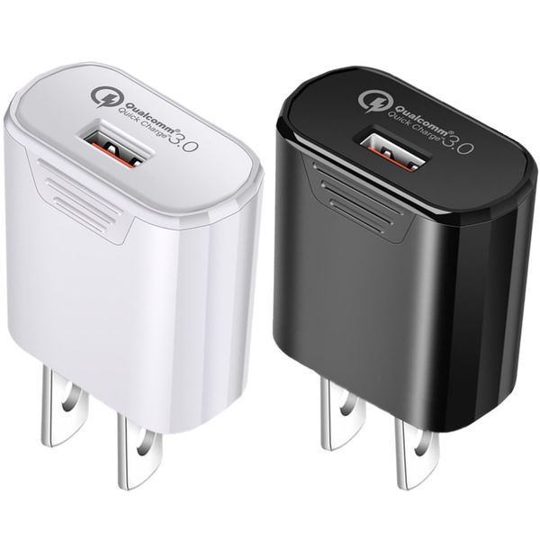 

fast quick charging wall charger 5v 3a qc3.0 power adapter for ipad iphone samsung s10 s11 s20 android phone pc
