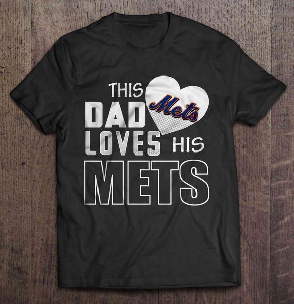 

men t shirt this dad loves his mets women t-shirt
