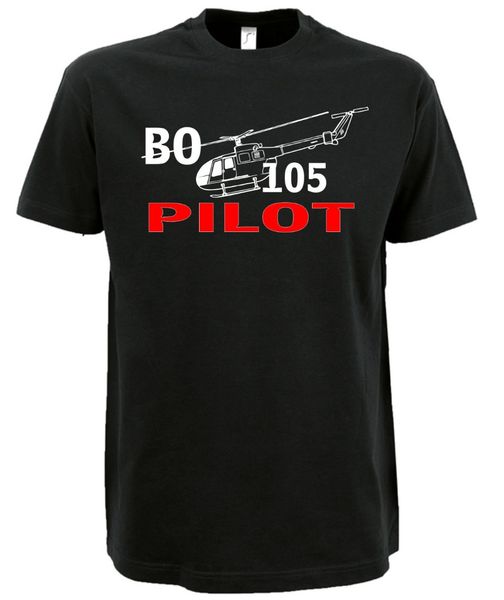 

bo 105 t-shirt helicopter t-shirt bo-105 pilo tbrand t-shirt men 2019 fashion unique cotton short sleeves o-neck army t shirt