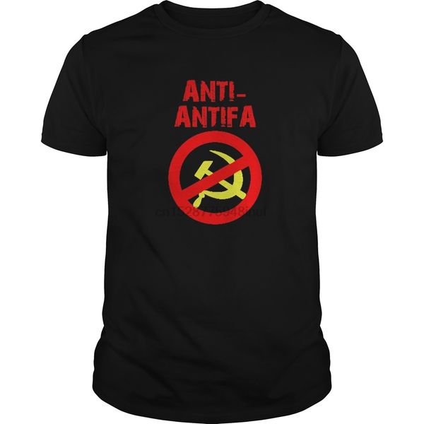 

мужчины с коротким рукавом тенниска анти антифа против коммунистической commie футболка limted edition охладиться женщины тенниска