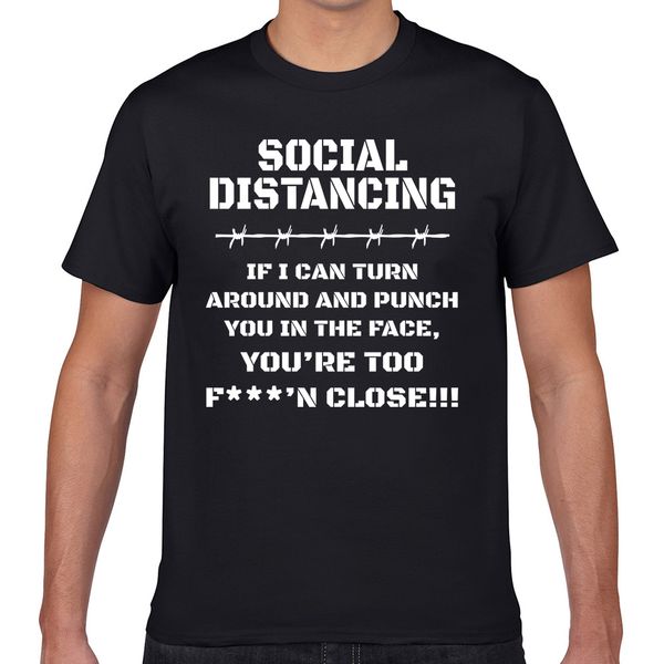 

t shirt men punch face corona distancing fashion white geek print male tshirt xxxl