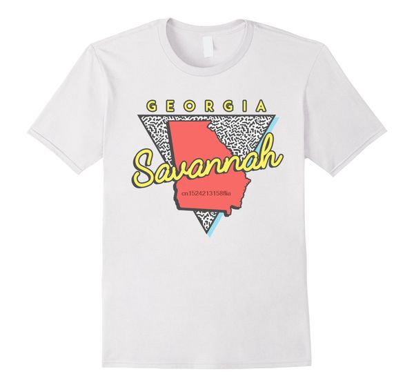 

savannah georgia t shirt retro triangle ga