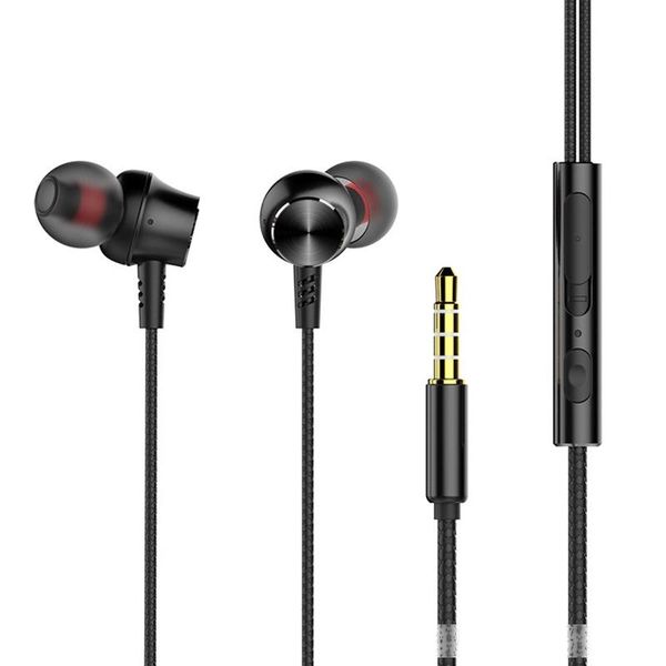 

3.5mm in-ear earphones with mic metal stereo noise cancelling headphones for iphone 6 6s plus samsung s8 s9 s10