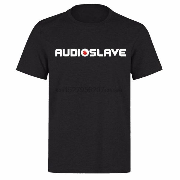 

audioslave chris cornell text logo black t shirt
