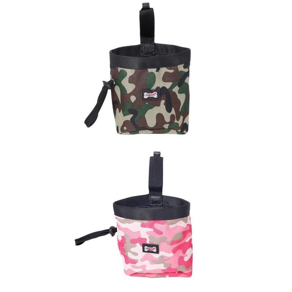 

2 pcs pet dog training treat snack bag feed bait pouch poop bags dispenser