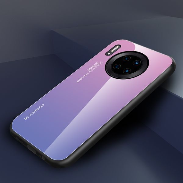 

gradient tempered glass case cover for huawei p30 lite p30 pro p20 pro p20 lite mate 20 mate 30 pro 220pcs/lot