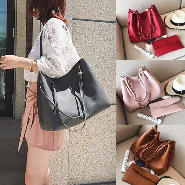 

женщины мешок мода женщина кожа двухсекционного плеча кошелек crossbody сцепление сумки ретро сумка конструктора плечо 2020
