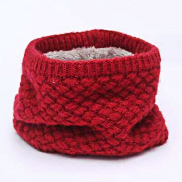 

bandanas winter neck warmer o ring scarf women knitting infinity scarves knitted warm lic circle children's boys girls neckerchief kids, Blue;gray
