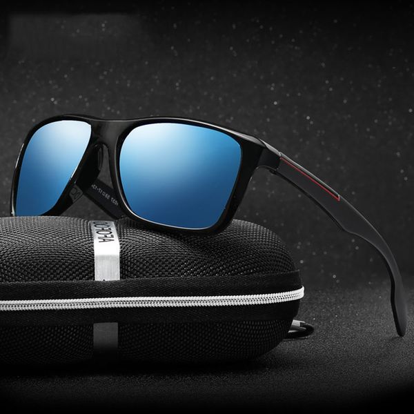 

men polarized sunglasses brand design men travel driving sun glasses square glasses goggle eyewear uv400, White;black