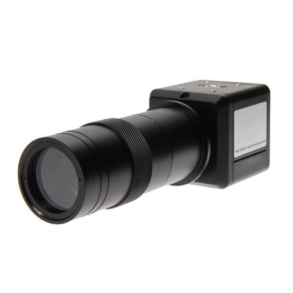 

1pcs bnc к av промышленные камеры 100x цифровой зум монокуляр объектива визуальный осмотр микроскоп c mount lens