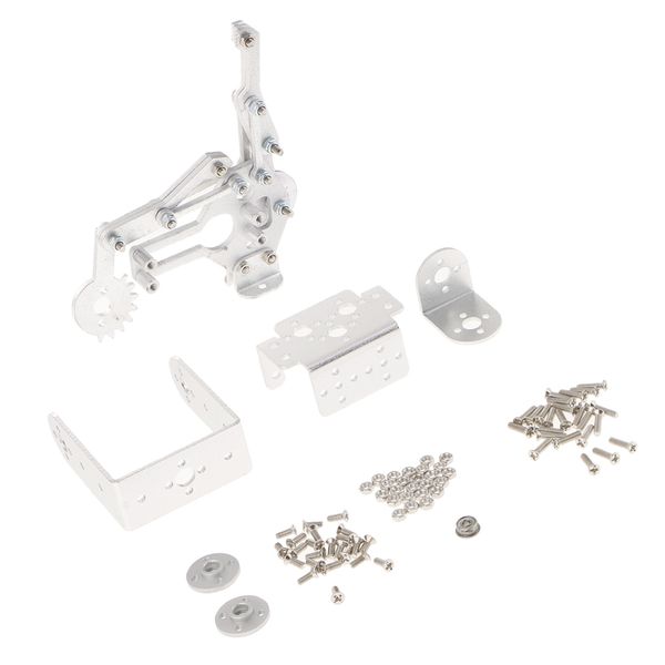

manipulator mechanical metal arm paw gripper clamp kit - robot accessories milky