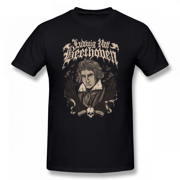 

death metal beethoven футболка дешевые мужчины одежда хлопок большого размера с коротким рукавом на заказ мужские рубашки