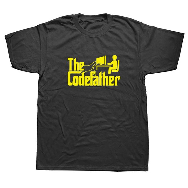 

новинке codefather программист код t-shirt mens короткие рукава крупногабаритные streetwear hip hop печатные футболки лучшие тис
