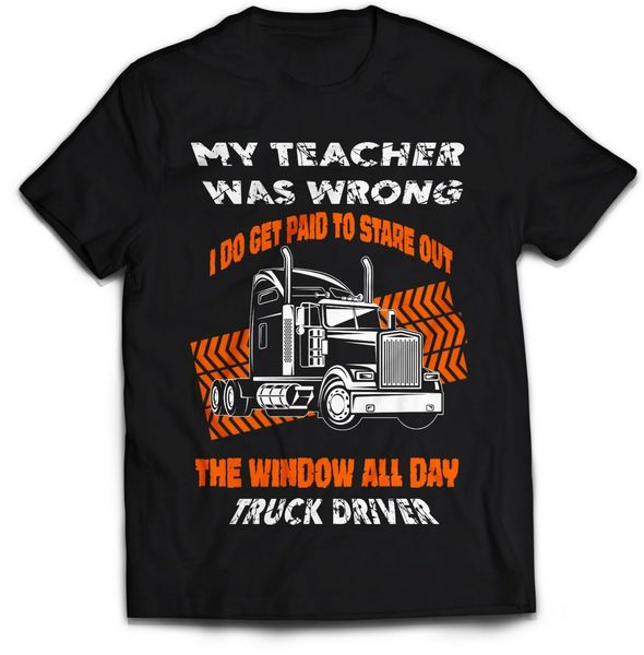 

мужской lastest 2020 truck driver t-shirt, trucker фуры водителя, daf тенниска