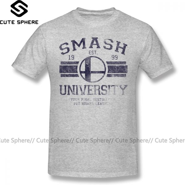 

super smash bros t shirt smash university t-shirt summer plus size tee shirt funny cotton man graphic short sleeves tshirt
