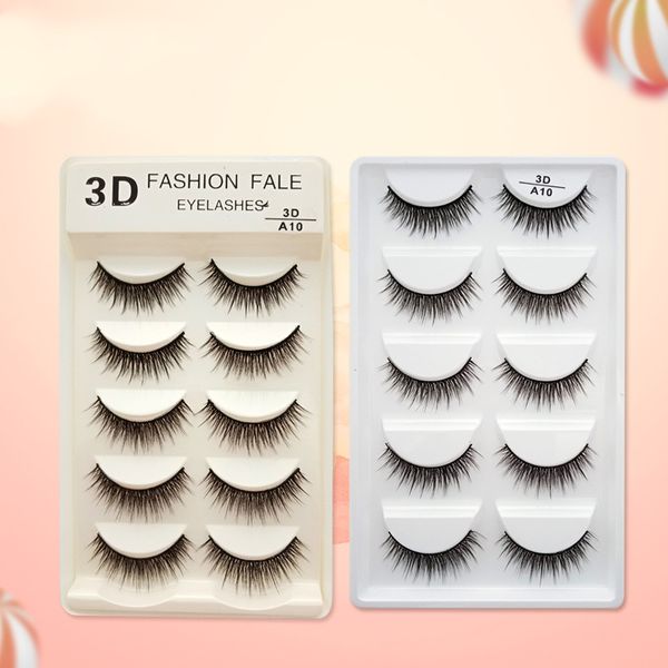 

false eyelashes fashion 5 pairs 3d natural long black professional eyelash extension tool