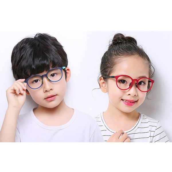 

optical glasses anti-blue light glasses ultra light computer fashion flexible portable kids cnt 66, White;black