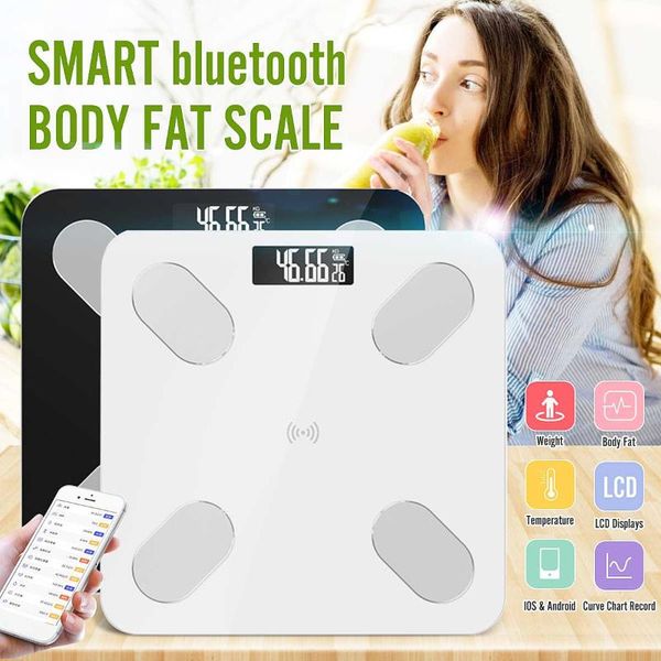 

new body fat scale floor scientific smart electronic lcd led digital weight bathroom balance bluetooth app for android or ios