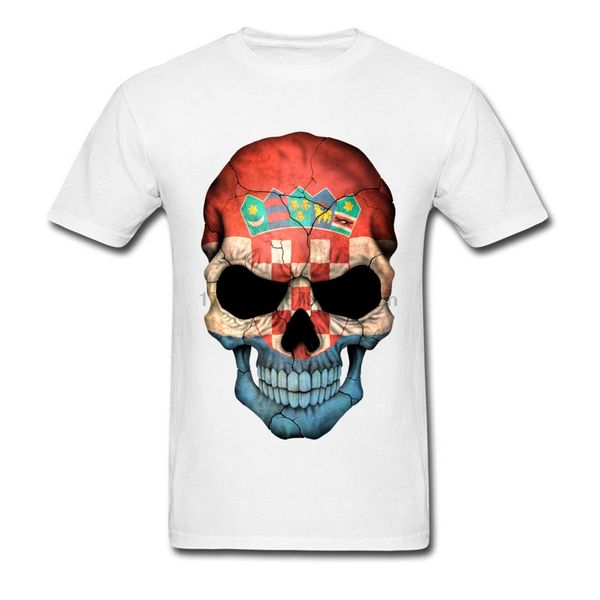 

croatian country flag skull men 3d print skull t-shirts boys skull t-shirt big size xxl funny design mens dress own t shirt(1