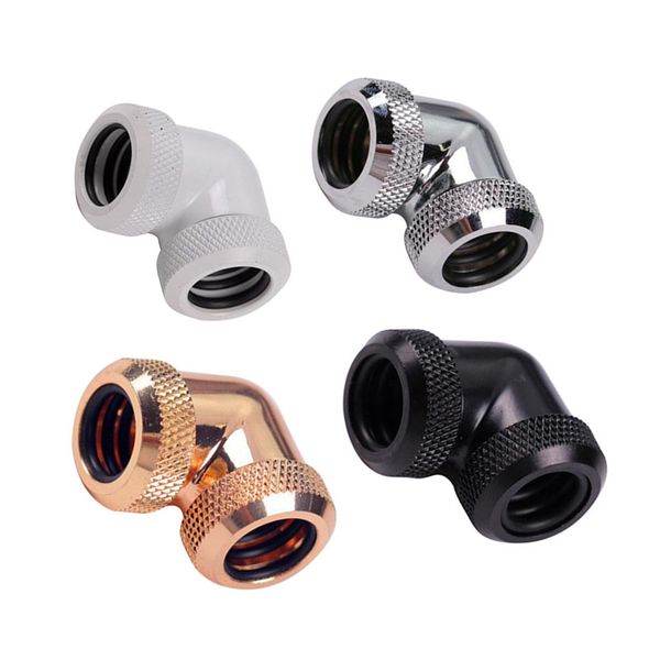 

fans & coolings 90 degree adapter fittings female to g1/4 thread removable rigid pipe hand compression fitting for od 14mm hard tube