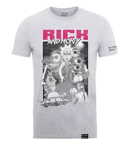 

meule et morty ' guns' t-shirt - neuf et officiel stranger things design t shirt 2018 new men summer style