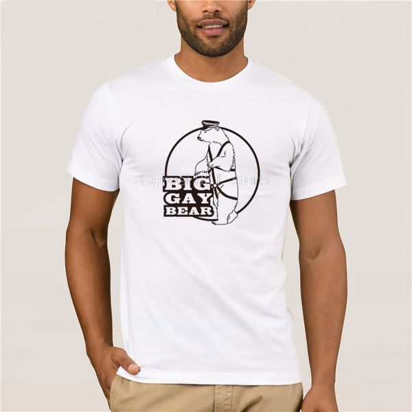 

fashion t shirt 100% cotton big gay bear tshirt_naturaltshirt men's fun casual print fashion summer mens t shirt