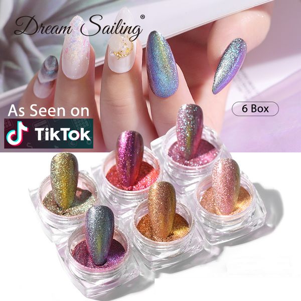 

nail glitter art decoration mirror powder metallic flakes uv gel polishing chrome pigment holographic dust manicure, Silver;gold