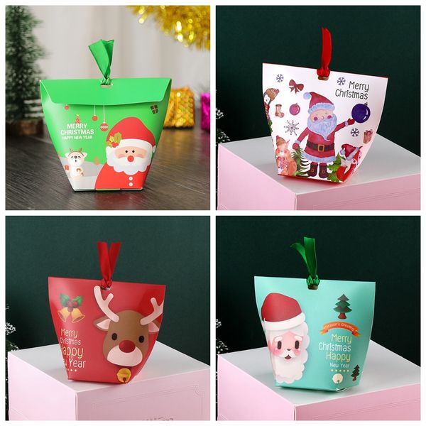 

creative christmas candy packaging boxes xmas mini santa elk lovely gift packaging boxes chocolate baking package party decoration vt1591