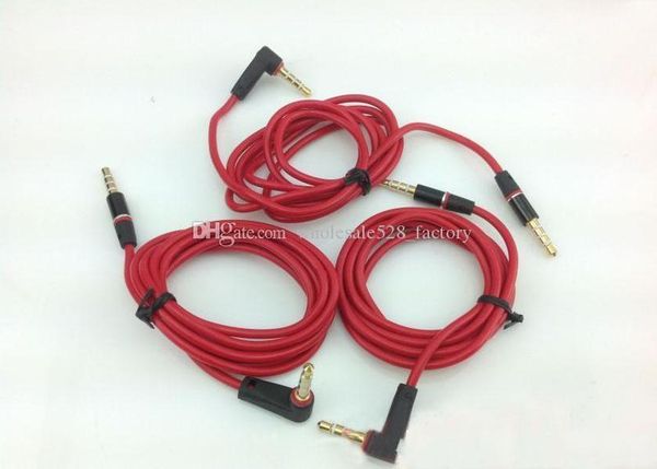 

aux cable 3.5 mm male to male stereo audio aux extension cable for headphone new red interface for tablet smartphone