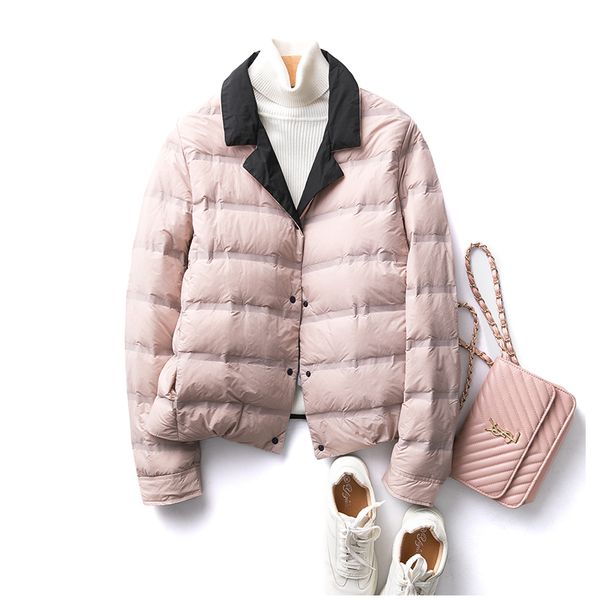 

women's down & parkas autumn winter women jacket 90% white duck fashion woman korean style coat coats abrigos mujer wpy1301, Black