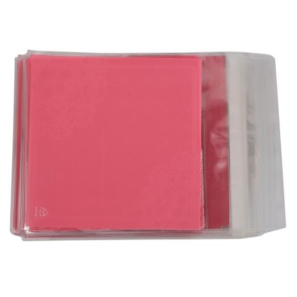 

100 pcs lovely cute bowknot opp self adhesive cookie bakery candy biscuit roasting treat gift diy plastic bag (light pink)10*10c