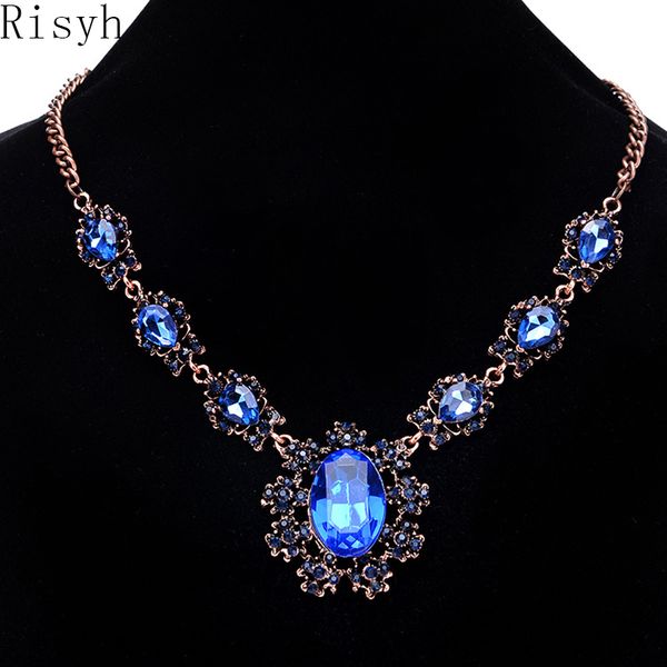

risyh 2020 fashion new personality necklace sun flower crystal necklace women's pendant, Golden;silver