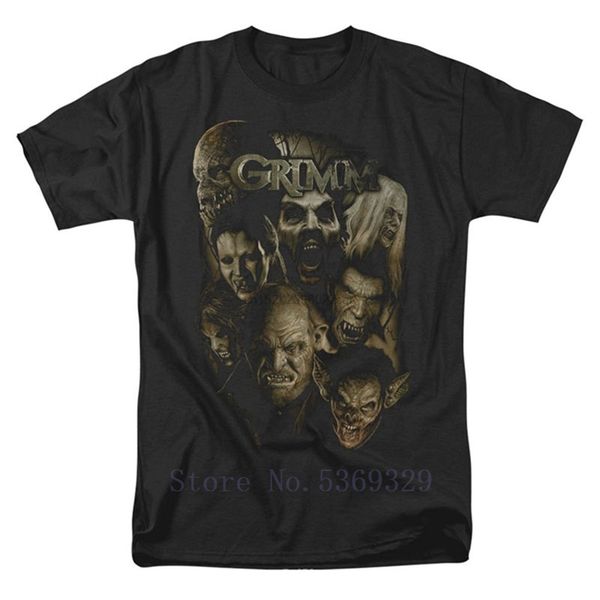 

grimm men's wesen t-shirt black new arrival harajuku men t-shirt short-sleeved tshirt for men clothing mens tee shirt