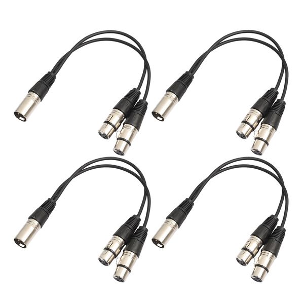 

4 шт 3pin xlr male для 2 женский кабель для усилителя динамик микрофон