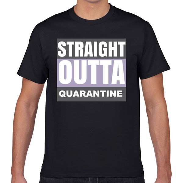 

t shirt men straigth outta quarantine summer harajuku geek cotton male tshirt xxxl