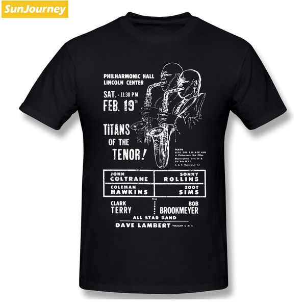 

john coltrane jazz t-shirt men big size cotton crewneck short sleeve men clothes 2019