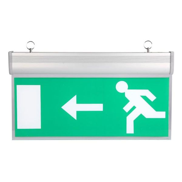 

new left/right/exit/ acrylic led emergency exit lighting sign safety evacuation indicator light 110-220v hanging led exit