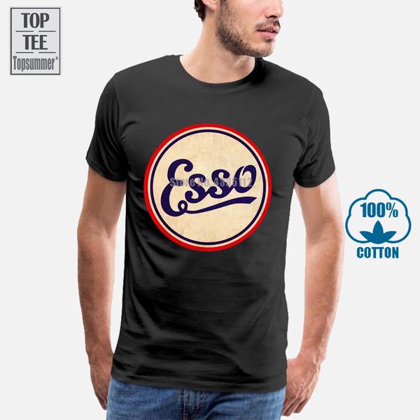 

esso t shirt motor sportive oil tee racer touring can vintage tee black cool casual pride t shirt men new fashion