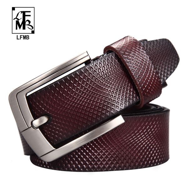 

lfmb] belt men genuine leather designer belts men luxury male strap cinturones hombre ing, Black;brown