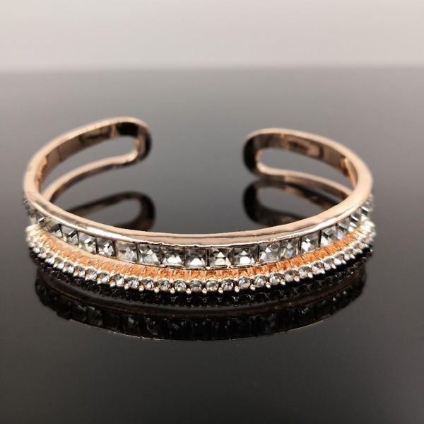

crystal gold plated costume bangle jewellery fashion trendy cristal bangle jewellery, Black