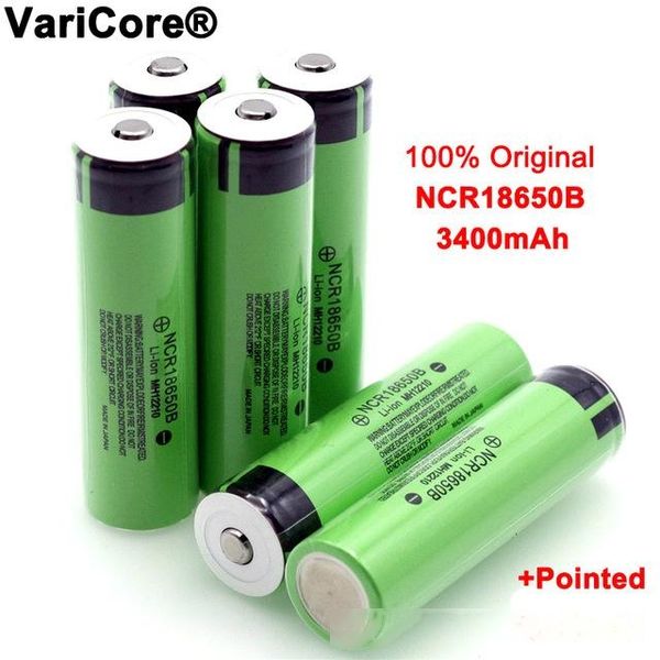 

consumer electronics new original 18650 3.7 v 3400 mah lithium rechargeable battery ncr18650b with pointed(no pcb) for flashlight batteries