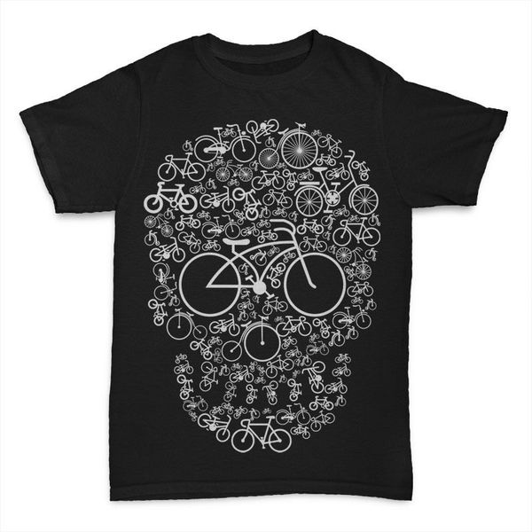 

bicycle skull parts shapes funny t-shirt tee birthday gift dtg t shirt brand 2018 male short sleeve tee plus size
