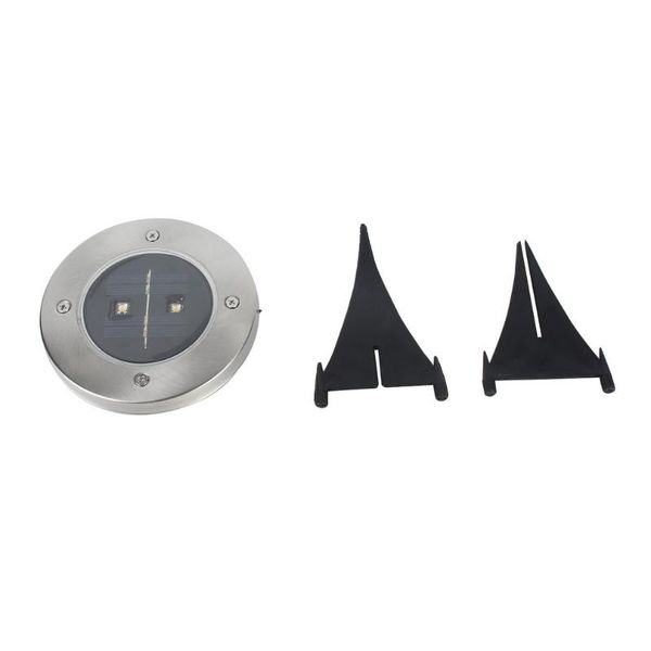 

2led solar power buried light under ground lamp outdoor path way garden
