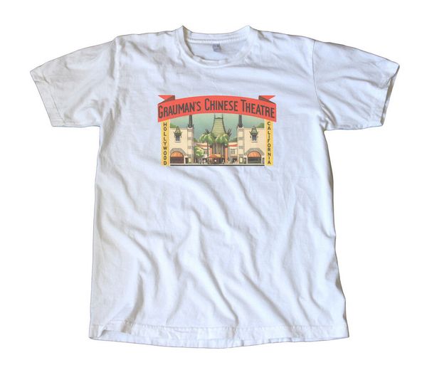 

graumans chinese theatre travel decal t-shirt hollywood