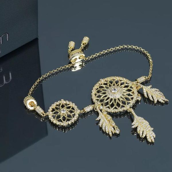 

2020 new fashion gold dream catcher design bracelet fantasy chain original bracelet for women, Golden;silver